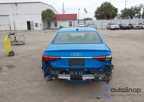 2020 Audi A4 Premium Plus 45 Tfsi Quattro S Tronic from USA, damaged, VIN WAUENAF4XLA049578